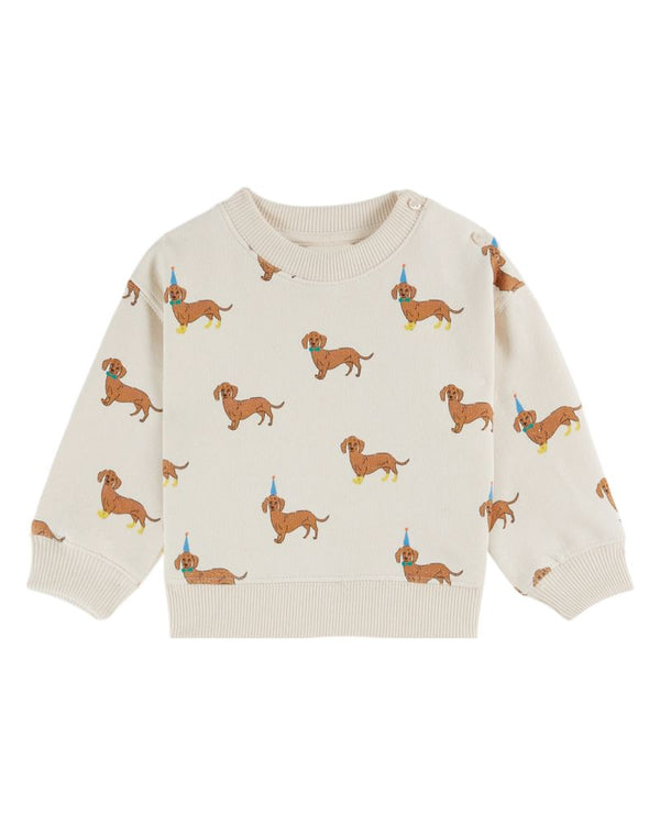 DOG ALL OVER PRINTED SWEATSHIRT AC101B - DACHSHUND AC101B