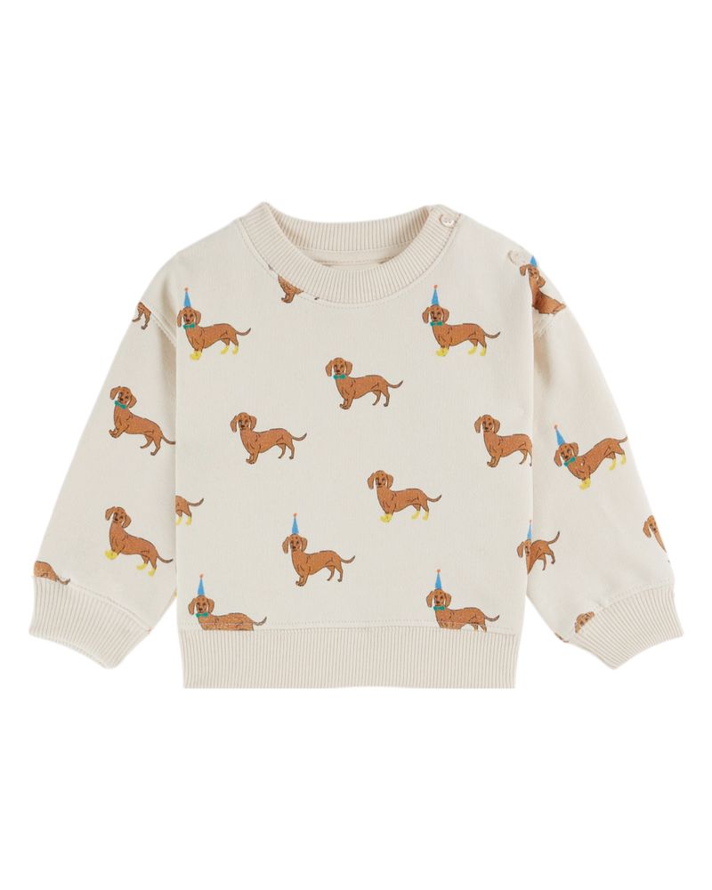 DOG ALL OVER PRINTED SWEATSHIRT AC101B - DACHSHUND AC101B