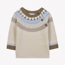 BABY DOUCEUR ALPINE PULL2 - Beige chiné (cb18031 )