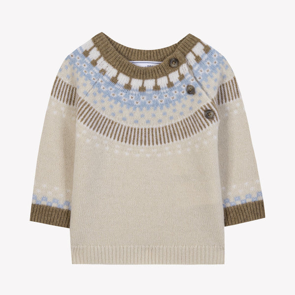BABY DOUCEUR ALPINE PULL2 - Beige chiné (cb18031 )