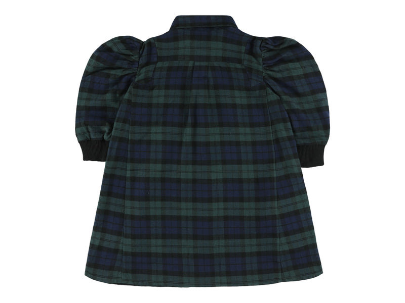 YENTL Teen Dress with Balloon Sleeves - FUJI BLEU