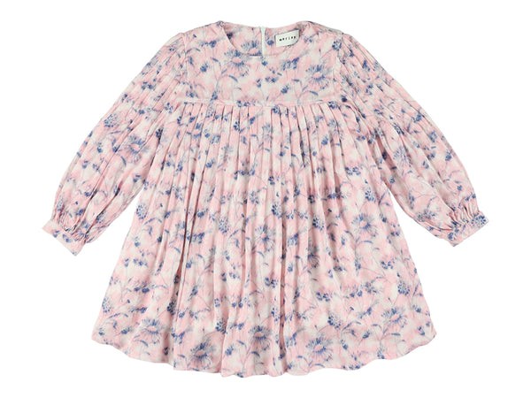YNDIA GIRLS DRESS WITH PLEATS - SYLVETTE ROSE