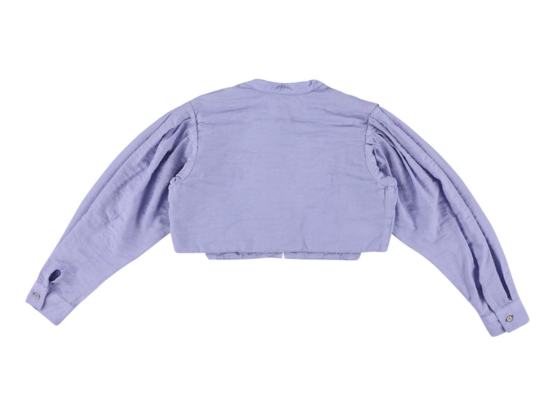 YNDIGO GIRLS CROPPED SHIRT - STRAWBERRY LAVENDER