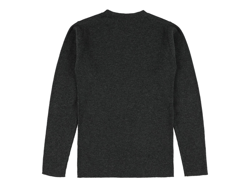 YOGA Round Collar Pullover - Silky Anthracite