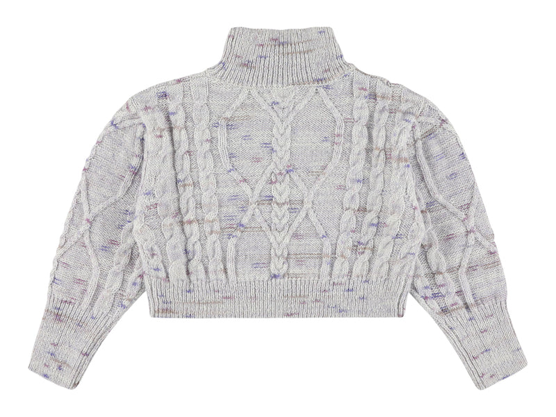 YSOLDE GIRLS PULL - MARLY HEATHER