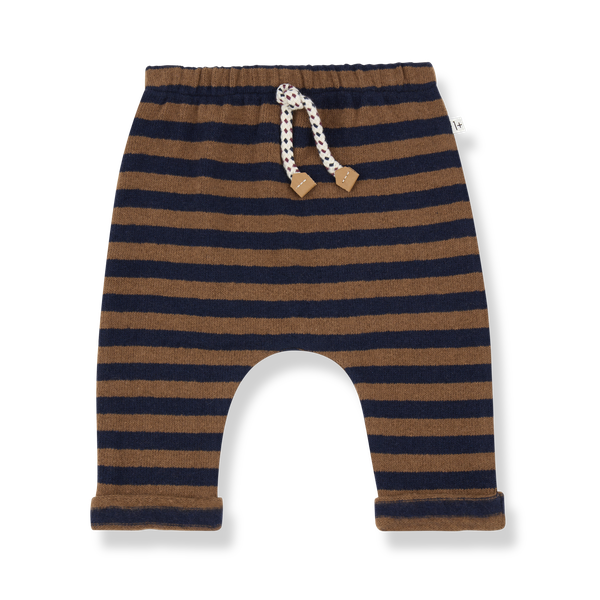 URIEL SOFT MEDIUM STRIPE FLEECE pants - melanzana