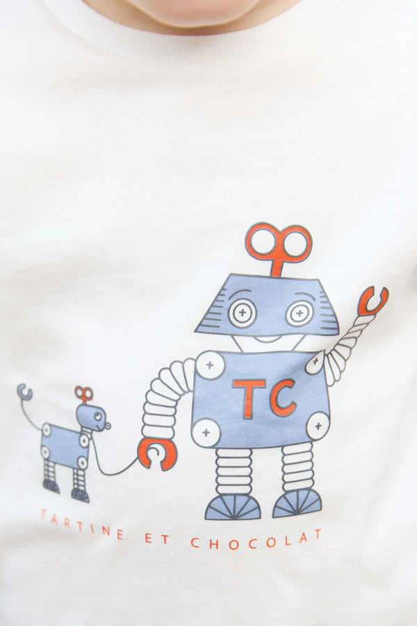 BABY PETIT ROBOT TEE-SHIRT 5 - Rouille (CB10041)