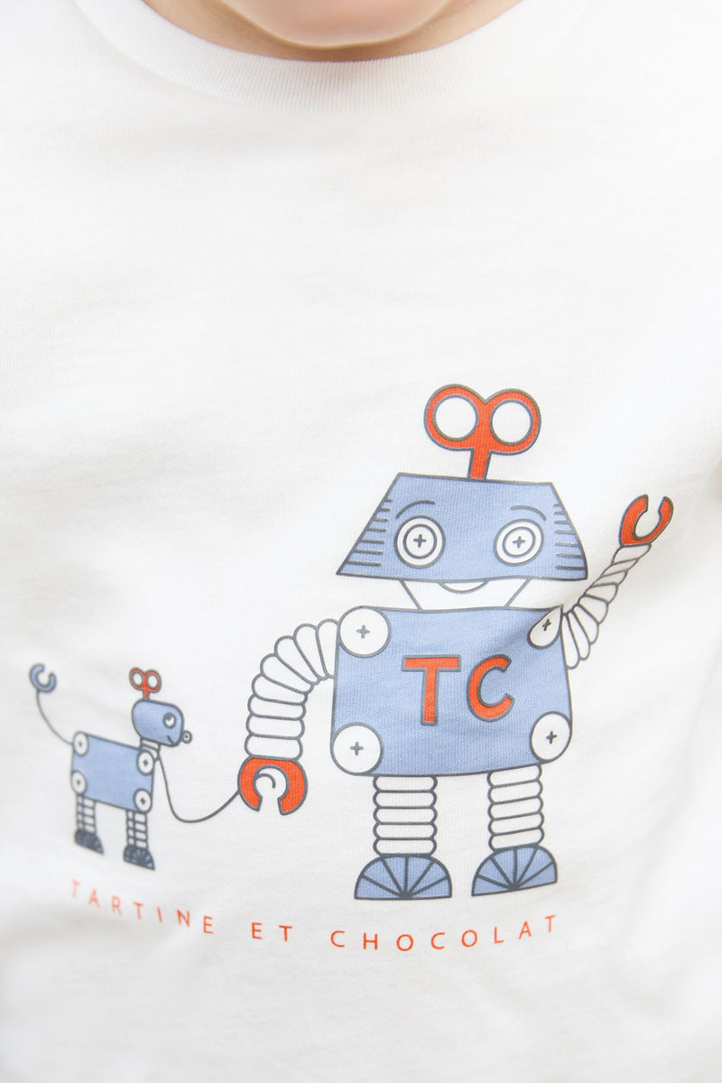 BABY PETIT ROBOT TEE-SHIRT 5 - Rouille (CB10041)