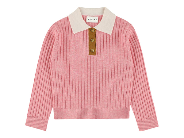 YUCCA GIRLS KNITTED POLO - MIR CORALINE