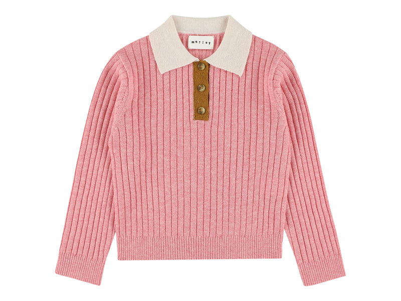 YUCCA GIRLS KNITTED POLO - MIR CORALINE