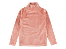 YVY GIRLS VELOURS TURTLENECK - BEY ROSE