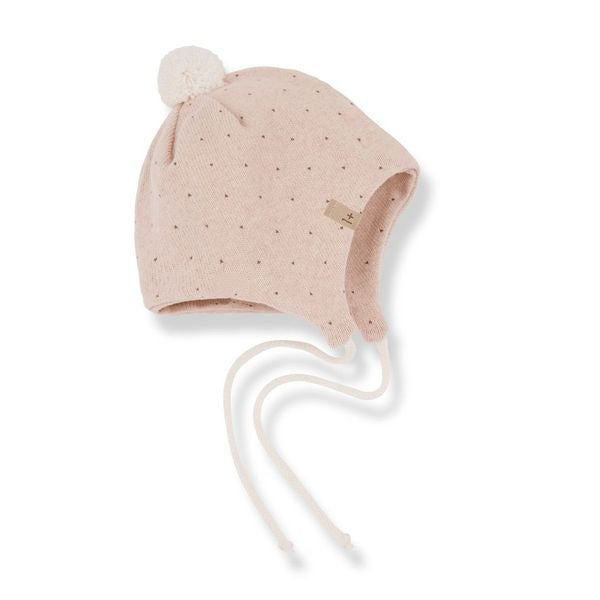 CARLOTA SOFT PRINTED FLEECE beanie - nude