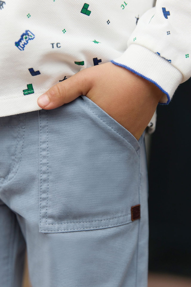 PETIT ROBOT PANTALON 13BIS - Bleu grisé (CB22073)