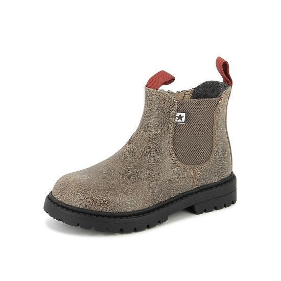 BOOTS CHELSEA USED LEATHER - TAUPE