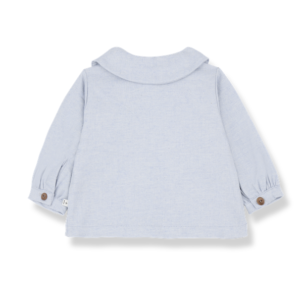 NADIA OXFORD collar blouse - blue