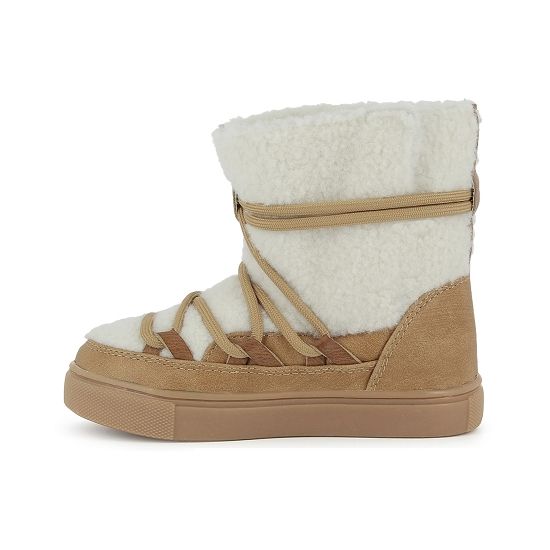 BASIL SKIMO BOUCLETTE - OFF WHITE-CAMEL
