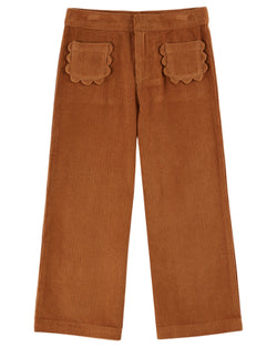FLOWERS POCKETS TROUSERS AC087 - PECAN
