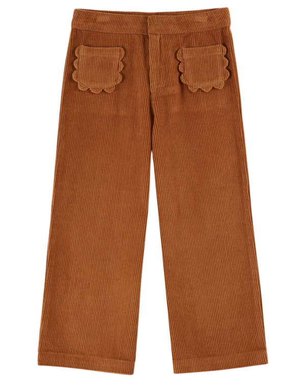 FLOWERS POCKETS TROUSERS AC087 - PECAN