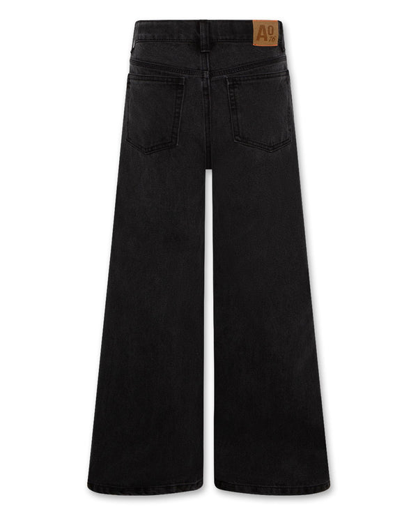 zina black jeans pants - washed black