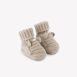 PREMIER TROUSSEAU GARCON CHAUSSONS 2 - Greige chiné (CB89010)