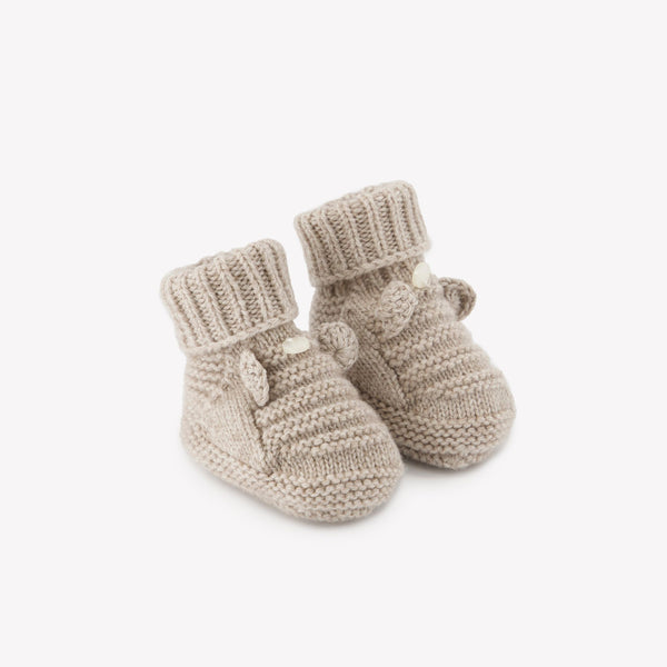 PREMIER TROUSSEAU GARCON CHAUSSONS 2 - Greige chiné (CB89010)