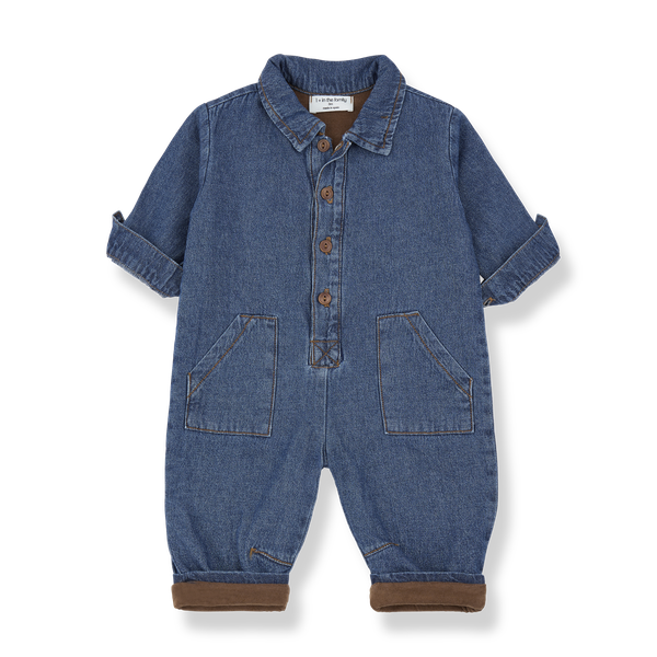 VITUS WASHED DENIM lined overall - denim