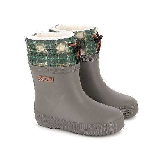 PLOC FUR CAOUTCHOUC-NYLO - KAKI-TARTAN