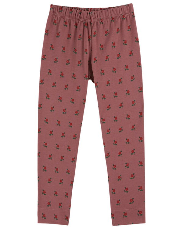 PRINTED LEGGING AC107 - POPPY VIOLINE