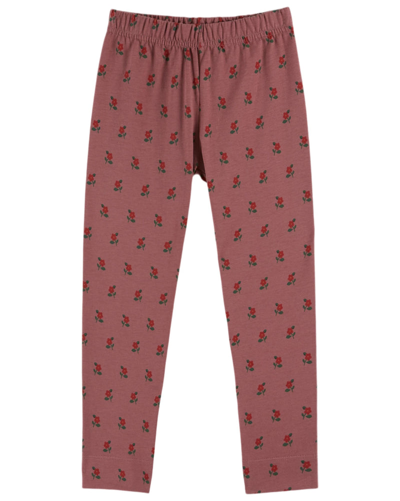 PRINTED LEGGING AC107 - POPPY VIOLINE