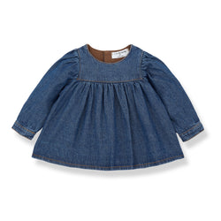 ALAIOR WASHED DENIM blouse - denim