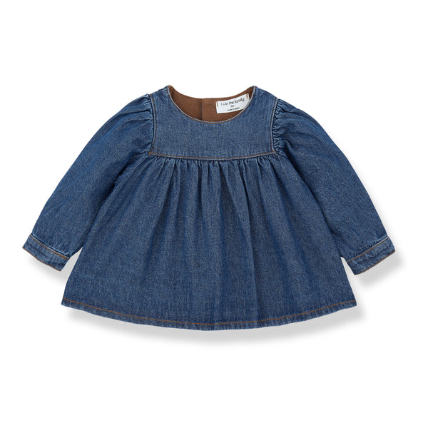 ALAIOR WASHED DENIM blouse - denim