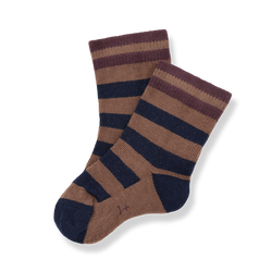 NIELS striped socks - castagna