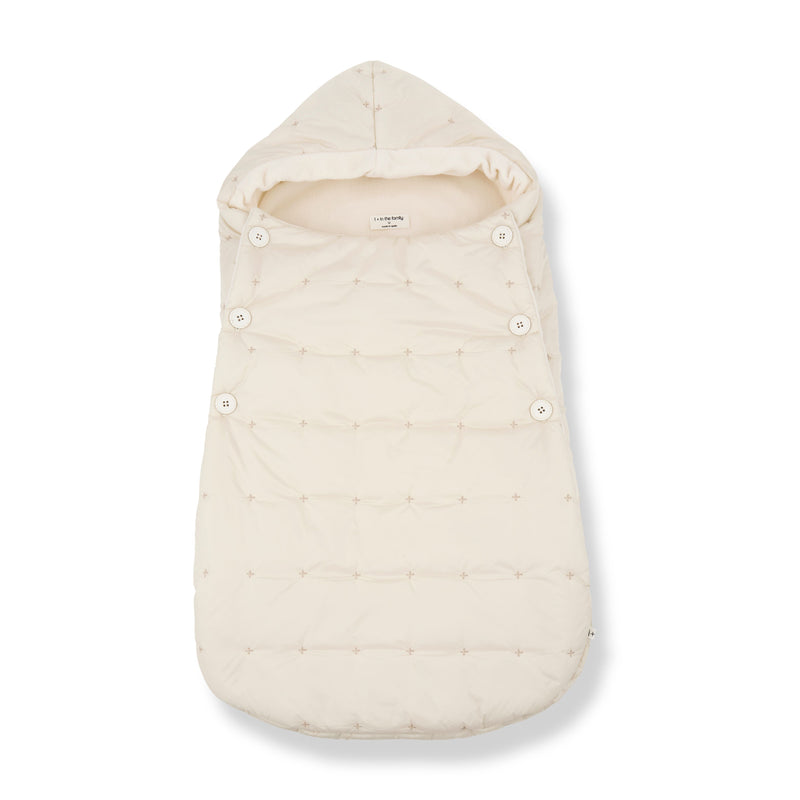 ANAIS NB PADDED MICROFIBER padded baby nest - ecru