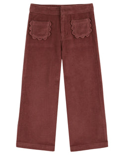 FLOWERS POCKETS TROUSERS AC087 - VIOLINE