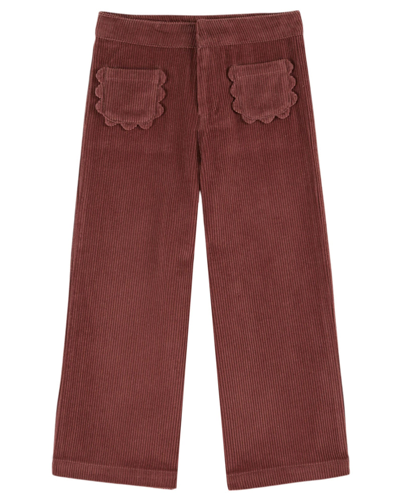 FLOWERS POCKETS TROUSERS AC087 - VIOLINE