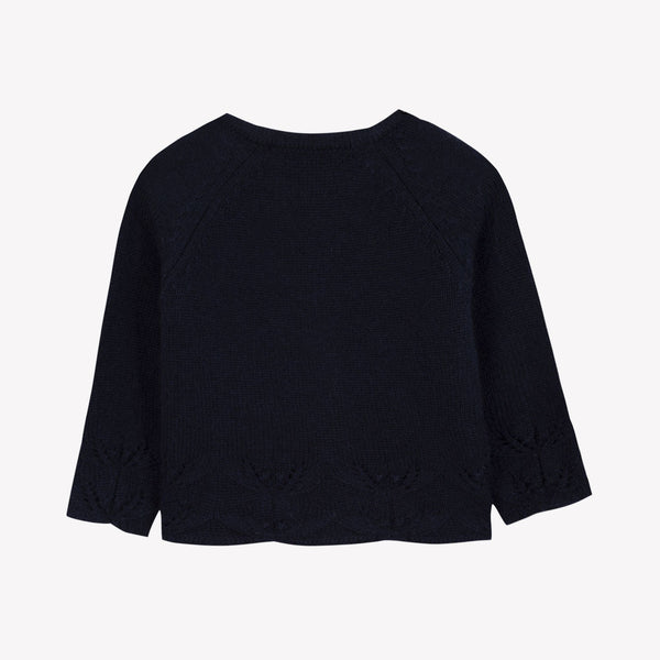 BABY MAISON DE CAMPAGNE CARDIGAN 4 - Marine (CB18101)