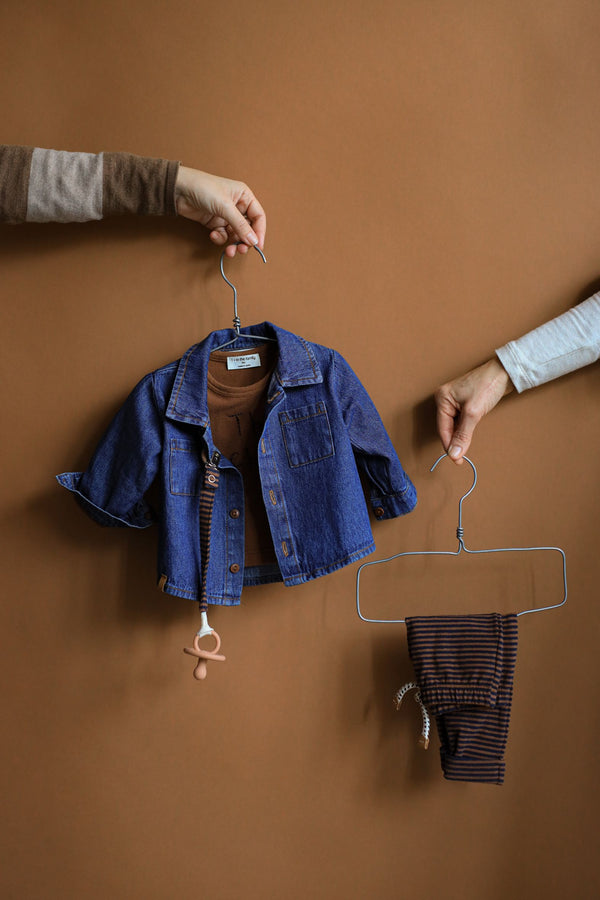 VIGGO WASHED DENIM shirt - denim