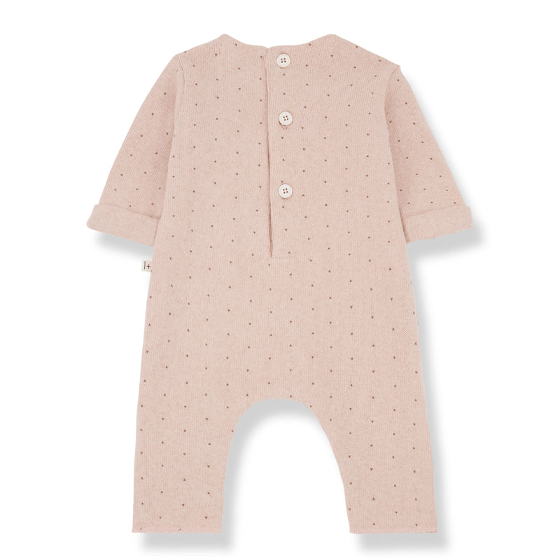 MARGOT SOFT PRINTED FLEECE jumpsuit - nude