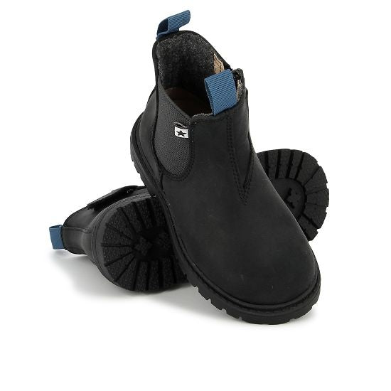 BOOTS CHELSEA CRAZY HORSE - BLACK