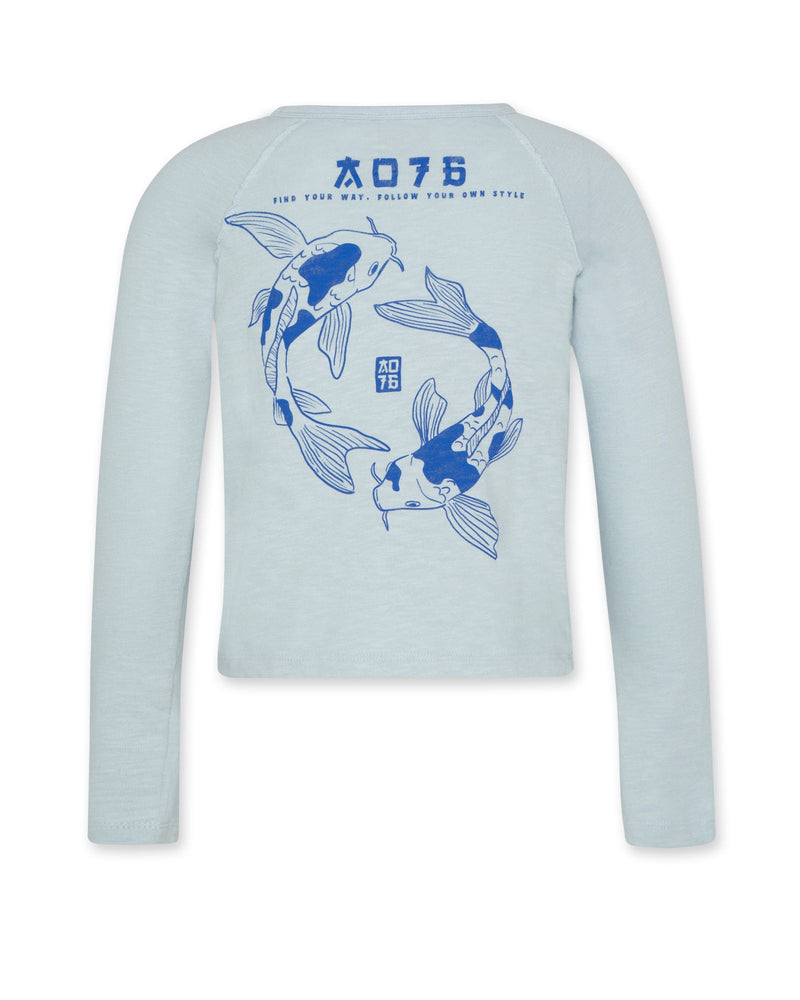 amvi t-shirt fish - sky blue