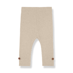 SINA PLAIN RIB JERSEY leggings - tortora