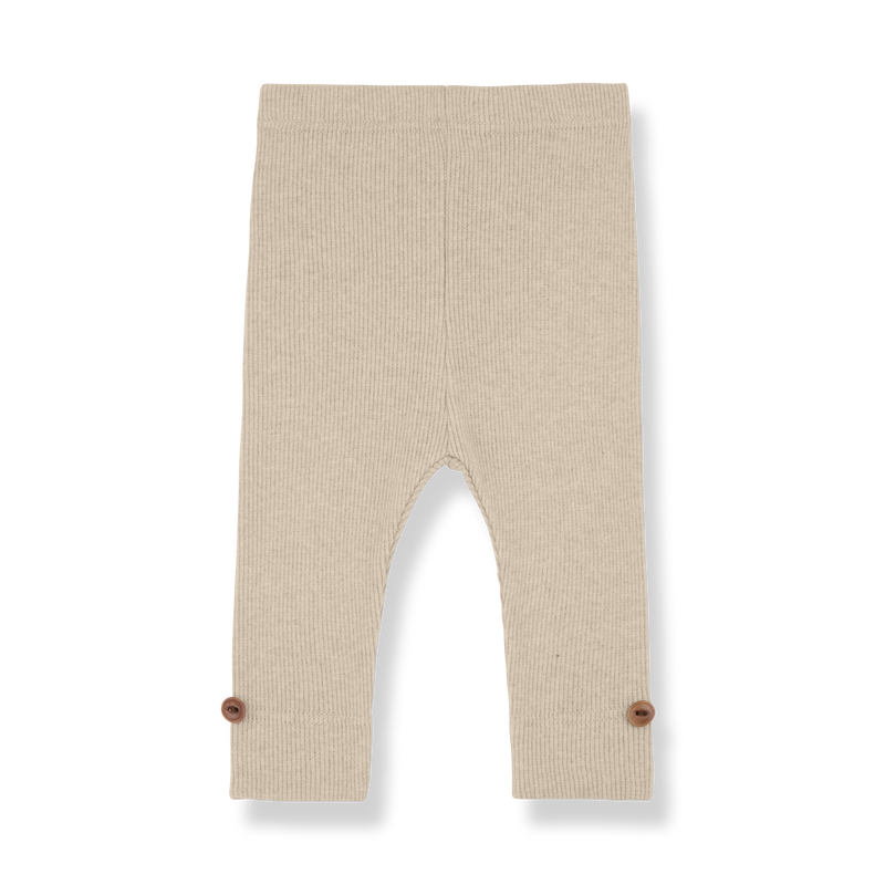 SINA PLAIN RIB JERSEY leggings - tortora