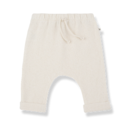 ALAIN SOFT PLAIN FLEECE pants - ecru