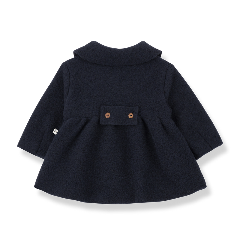 ANNE RECYCLED WOOL coat - dark-blue