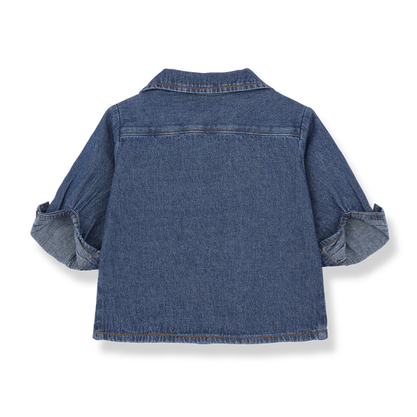 VIGGO WASHED DENIM shirt - denim