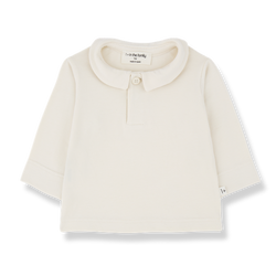 DANIEL ORGANIC PLAIN JERSEY polo - ecru