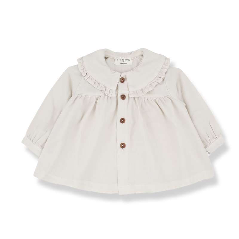JADE VYELLA collar blouse - rice