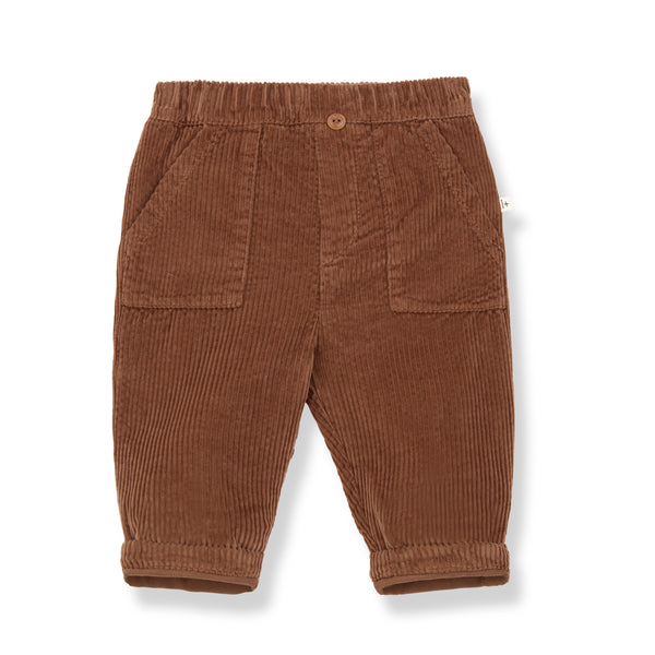 LOUIS CORDUROY lined pants - castagna