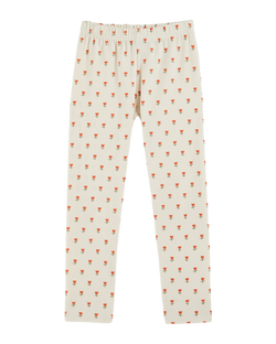 PRINTED LEGGING - PETITE TULIPE CREME