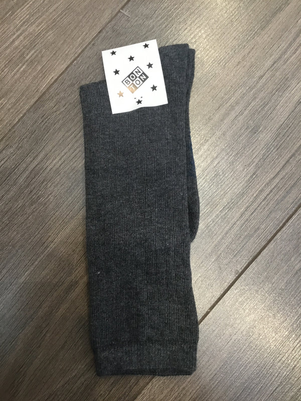 CHAUSSETTES COTE 2X2 - GRIS CHINE FONC